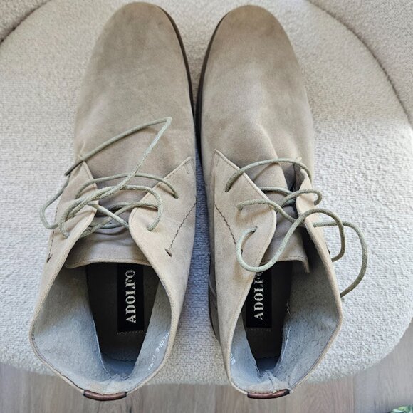 Men's Chukka Boot Adolfo's Size 12 Tan Suede Classic Preppy Comfort - Picture 4 of 7
